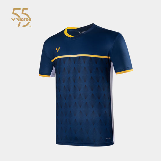 Victor Victor Wicto Badminton 유니폼 55 주년 남성 및 여성 스포츠 단축 퀵 건조 니트 티셔츠 T-5501 Victor Victor Wicto Badminton 유니폼 55 주년 남성 및 여성 스포츠 단축 퀵 건조 니트 티셔츠 T-5501