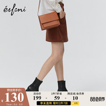 (the same style in the mall)Eveli 2019 new winter clothes retro high waist A-line skirt female skirt 1AA140181