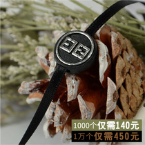 Double-inserted hanging grain spot upscale engrave logo bronzing sling wire lead the mark book to be made custom free design