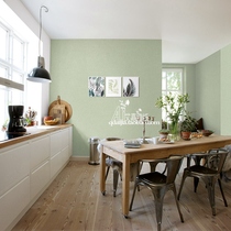 Korean wallpaper big roll can scrub Nordic simple American light green grass green imitation cloth pattern wallpaper texture plain color wallpaper