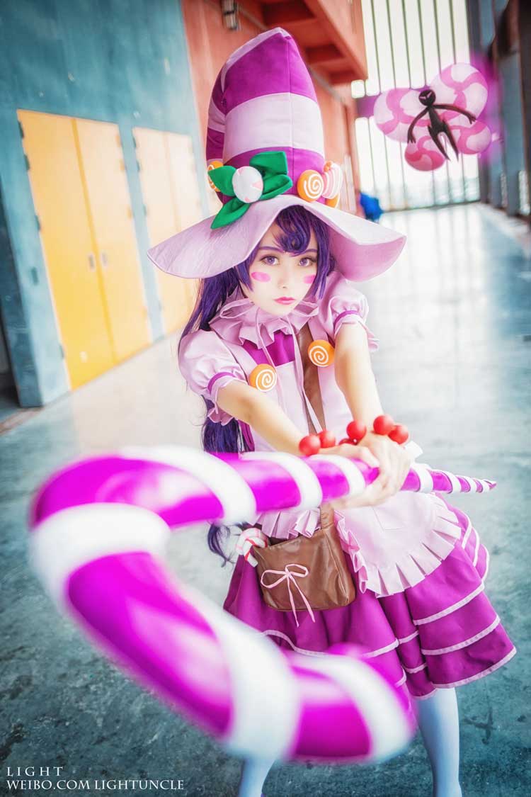 游戏cosplay服装女英雄联盟lol璐璐cos服饰露露仙灵女巫裙子衣服