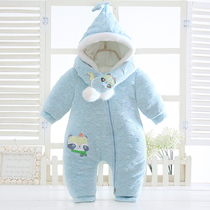 Newborn clothes winter baby out cotton-padded jacket newborn male and female baby thick jumpsuit