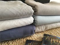 Foreign trade summer coarse cotton three layer craft cloth sheets cotton plain jacquard 230*250 bed hats pillowcase