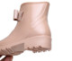 ເກີບຝົນຂອງແມ່ຍິງ, ຄົນອັບເດດ: Korean mid-calf non-slip waterproof shoes, women's low-top heel boots water, cute short-tube bow plus velvet