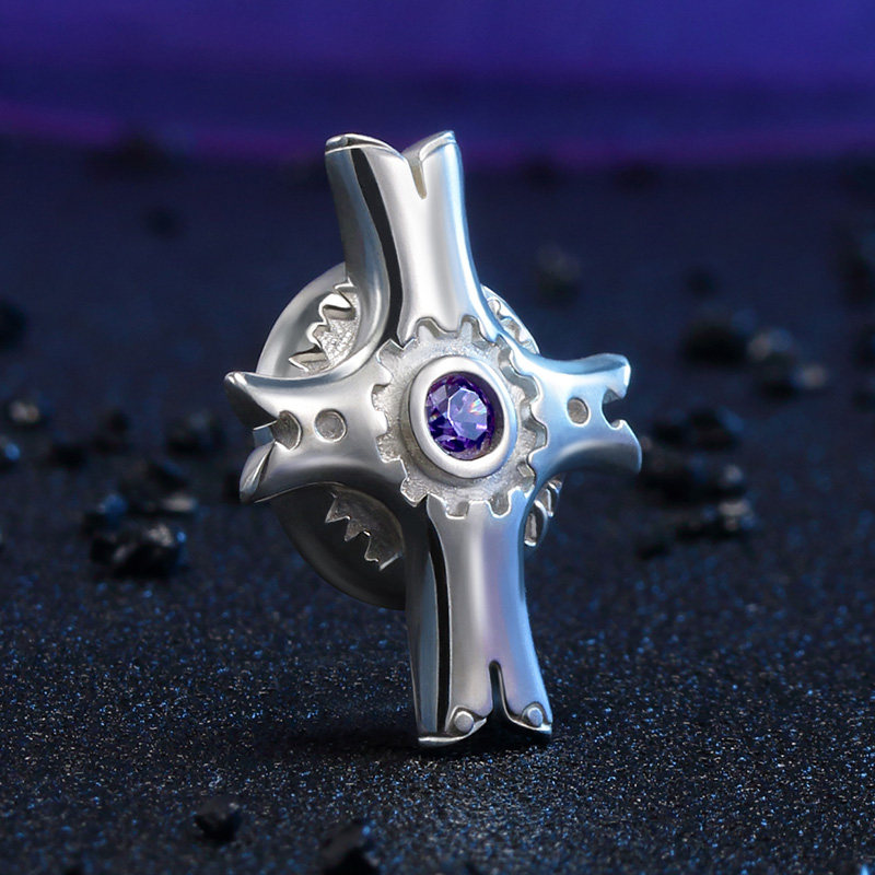 fate grand order项链 幸运石动漫 玛修 人理守护之盾 925银吊坠