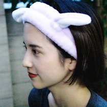 Korean face wash hair band lady cartoon cute makeup headscarf hair band Simple personality hair towel non-slip hair hoop