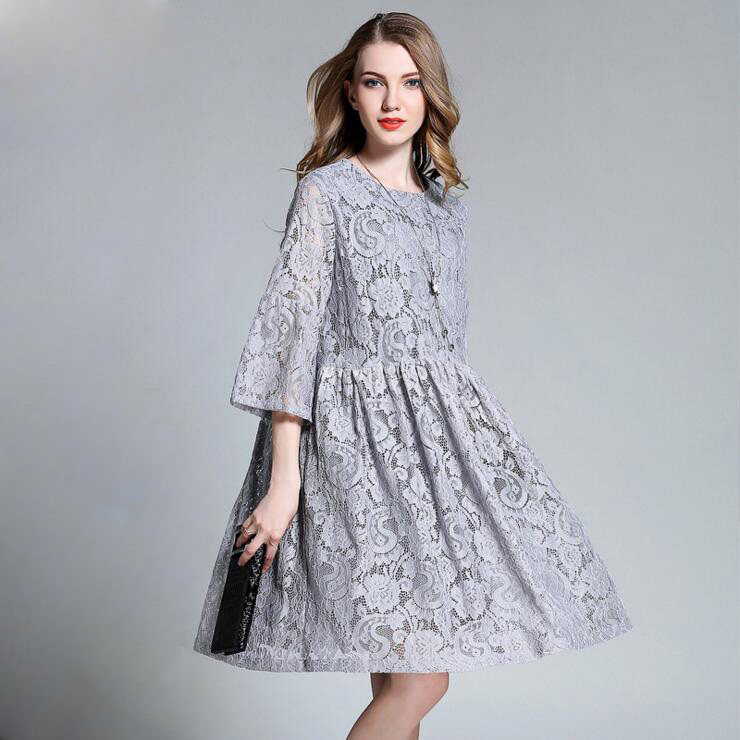 优雅大码连衣裙 秀出典雅女性魅力 - 天猫精选