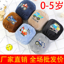 Autumn-winter male and female baby sleeves cartoon plush short section baby anti-dirty sleeves Child neutral protective sleeves 0-6 years old
