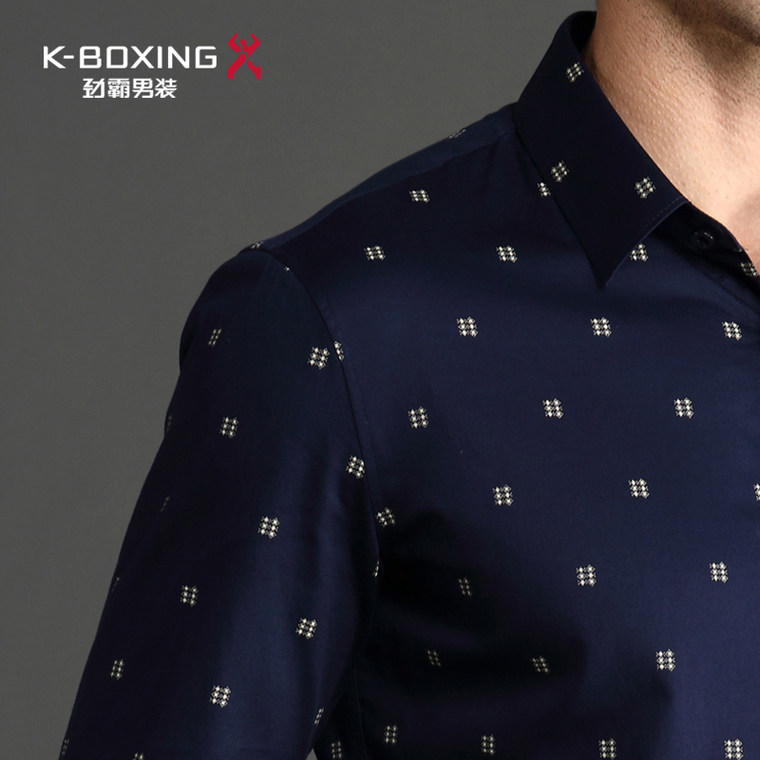 K-boxing/劲霸2015专柜新品 商场同款长袖衬衫|FCCJ3106