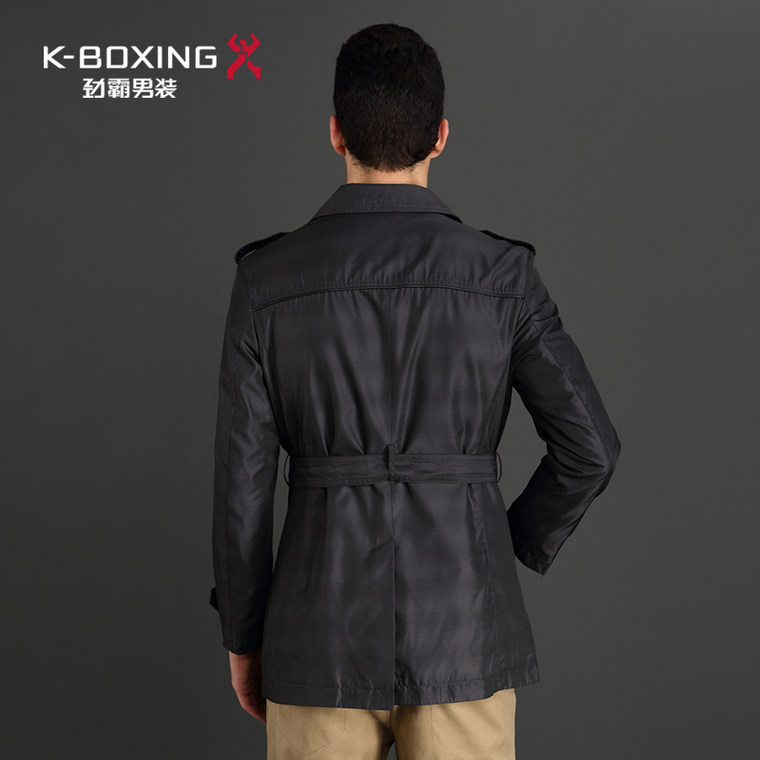 K-boxing/劲霸 男装风衣 中长款修身秋装风衣外套正品|BFHX3503