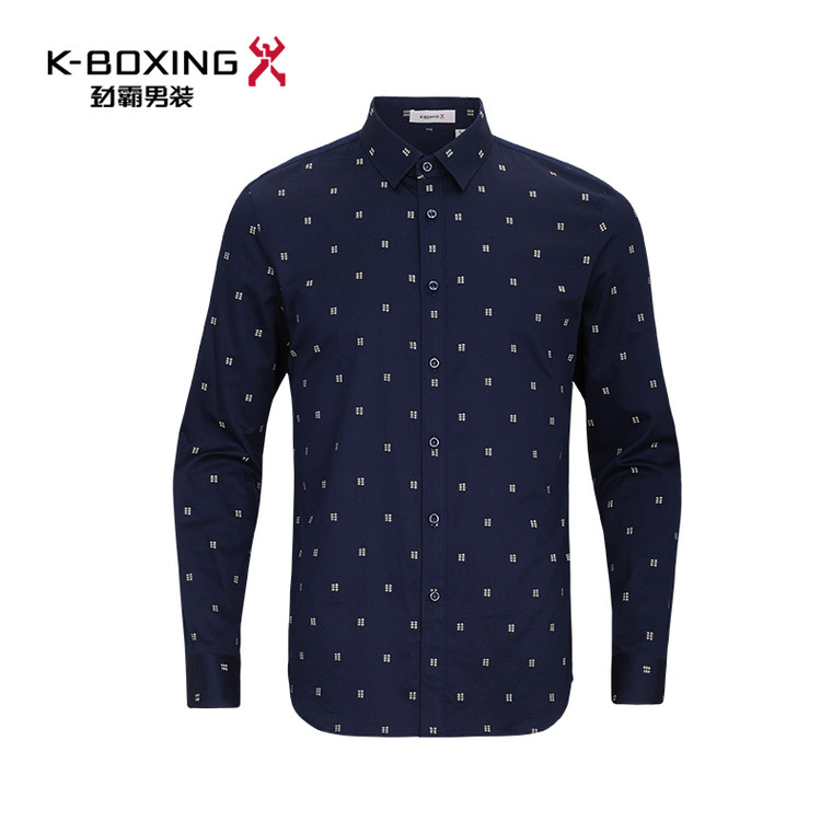 K-boxing/劲霸2015专柜新品 商场同款长袖衬衫|FCCJ3106