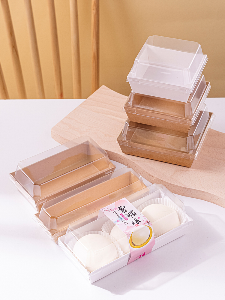 Sandwich Packing Box Dried Meat Floss Little Beixue Mei Niang Puff Cake Towel Roll Boxes Swiss Roll Cake Roll Boxes