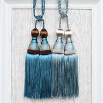 Tianhe lace European curtain hanging ball double tassel pair of straps buckle decorative accessories door curtain fabric textile