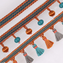Tianhe lace new simple modern beads wrapped silk lace curtain tassel light edge accessories accessories decorative seam