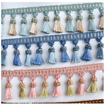 Tianhe lace new curtain two-color full hanging ear lace curtain decoration factory sofa accessories