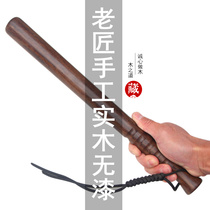 Sandalwood solid wood short stick Handmade craftsman black sandalwood wood Self-defense vehicle training into the water sink wooden wooden stick