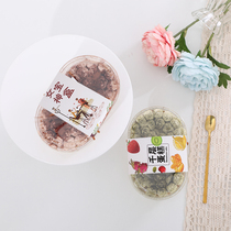 Net red mousse cake transparent packaging box fruit fishing group halbera thousand layer box ice cream dessert