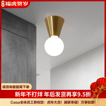 Modern simple corridor aisle light net red explosions staircase floating window entrance ceiling light entry light creativity