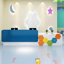 New paint kindergarten early education center reception front desk dance training cash register parent-child clothing store bar