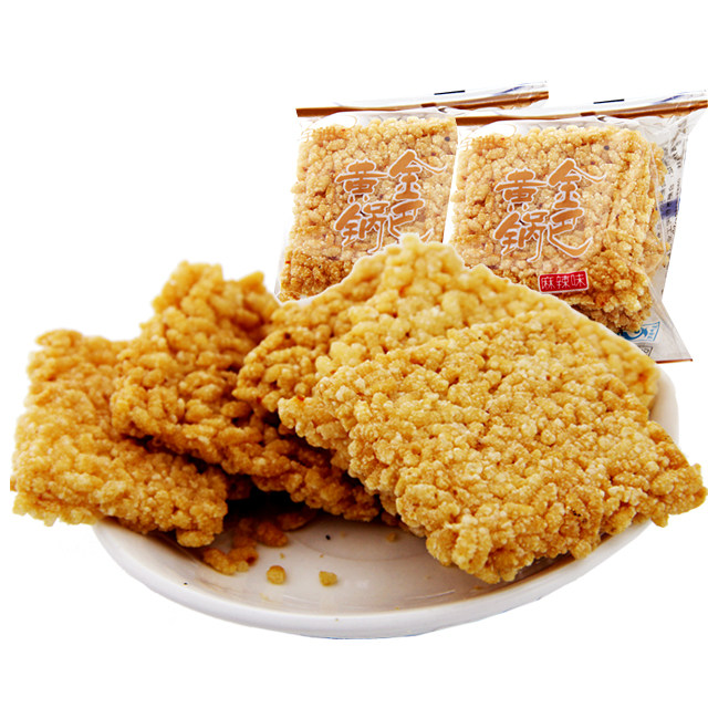 拍2减2 宇润黄金锅巴 安徽特产原味正宗手工糯米锅巴袋装500g包邮