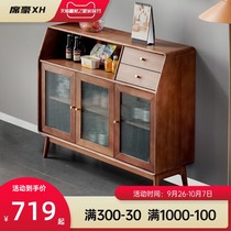 Solid wood sideboard home wall kitchen cabinet locker wine cabinet light luxury storage cabinet tea cabinet cupboard cabinet