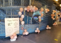 Shanghai Wedding Opening Baby Birthday Balloon Arrangement Full Of Pink Purple Helium Balloon Door-to-door Inflatable Service