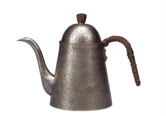 玉川堂 銅製 線條文 茶壷 鎚起銅器 茶入 茶筒 茶壺 茶器 茶道具