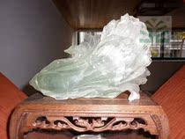 China fluorite hometown-Zhejiang Wuyi-Wuyangchun Yu Cha Shi Xuan -- Fluorite crystal-cute white duck
