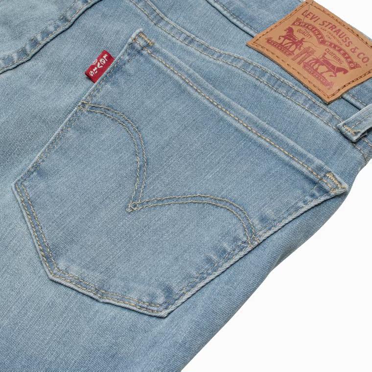 Levi's李维斯700系列女士710超紧身浅蓝色水洗牛仔裤17780-0009