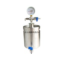 2 liter brewing equipment 304 stainless steel beer barrel liquid fermentation equipment small pressure sealing experimental tank enzyme