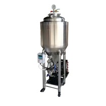 30 liters micro brewing equipment bar stainless steel double-layer conical fermentation tank family workshop constant temperature beer machine