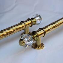 Titanium crystal glass door handle European door handle modern glass door handle big handle Chinese handle