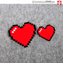 TUTU picture car sticker fun love body scratch cover sticker pixel love waterproof reflective sticker car tail sticker