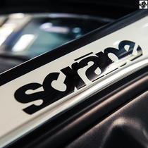 TUTU TUTU car stickers SCRAPE personalized text stickers HF body decoration reflective stickers Scratches block car stickers