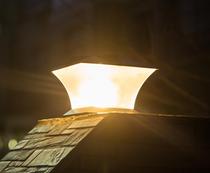 Solar wood large seiko new lamp Villa garden wall door pillar outside home users super bright street lamp for sale