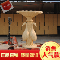 Artificial sandstone relief outdoor fountain garden landscape mural painting courtyard sandstone water spray three-dimensional carving Swan Fountain