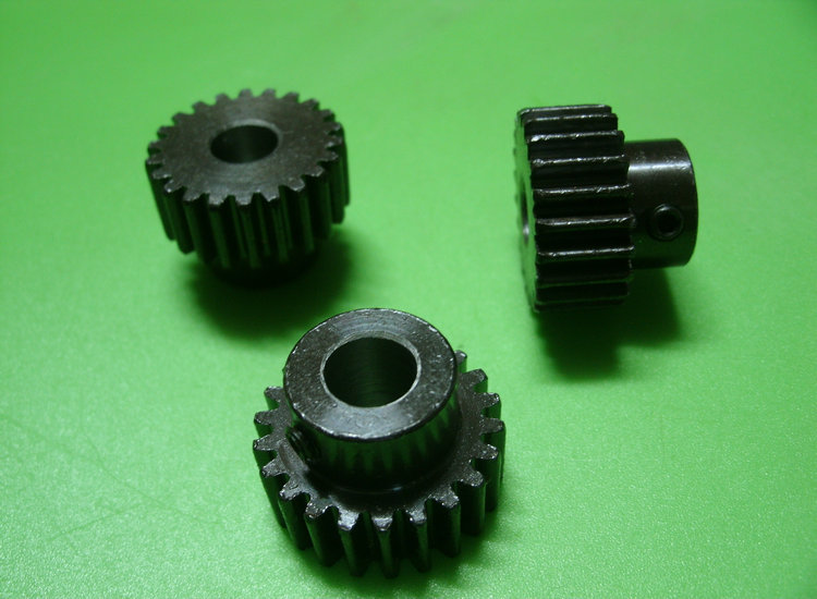 钢齿轮 黑色 模数1 齿数20 内孔4 6 8mm 外径22mm 齿宽10mm