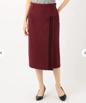 New Japanese direct delivery Free Zone class lounge wool skirt SKWCBS0001