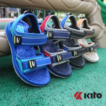 Thai Imports KITO Anti-slip Soft Bottom Light Summer Magic sticker Childrens Toes Beach Elementary School Kids Fashion Sandals