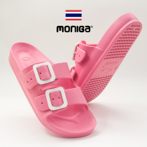 Thai MONIGA CHILDREN AND CHILDREN PARENT-CHILD ADULTS WORD SLIPPERS EVA HOME NON-SLIP WEAR RESISTANT DOUBLE WITH FLAT HEEL