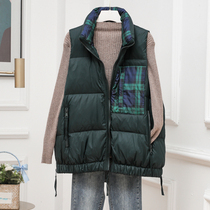 European station down vest women short Joker white duck down vest 2020 autumn and winter New coat tide ins
