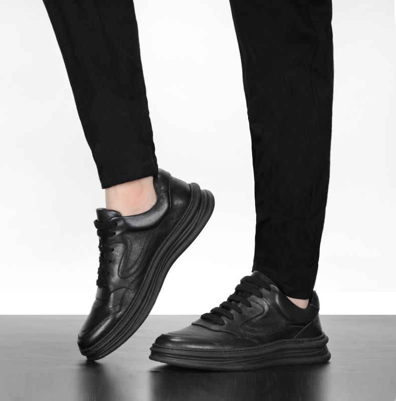 dk小白鞋男春季新款真皮韩版百搭基础潮流男士休闲白色高帮板鞋男