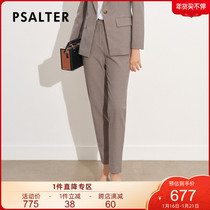 Shadow poem women's 2021 autumn new classic check casual suit pants 6C61320413