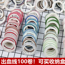 And paper tape bleeding line blessing bag Stationery Gift Box hand account novice into the pit gift bag