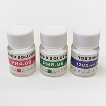 PH calibration solution TDS standard solution 6 86 Buffer solution 4 0 Calibration solution 1382 Calibration solution
