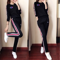 2021 Spring Autumn New Lady Sportswear Suit Students Han Edition Sashimi Slim Casual Fashion Clothing Two Sets