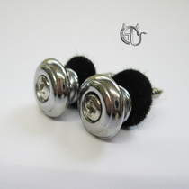 Three-color mushroom head guitar strap button metal strap buckle pair price