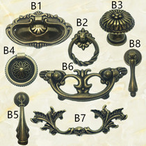 Chinese wardrobe door handle European cabinet bronze American Antique Hardware furniture drawer handle