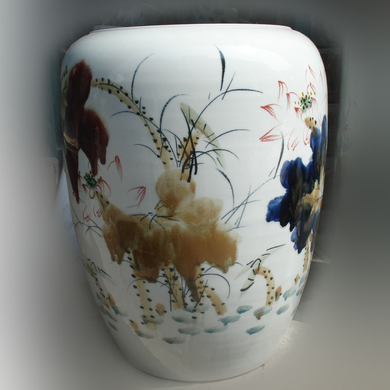 Jingdezhen hand - made idea gourd up porcelain pot Jingdezhen up up with porcelain white gourd vase lotus series