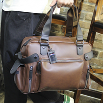 Upgraded Version Thickened Fabric Retro Casual Hand Travel Bag Short Business Trip Single Shoulder Inclined Cross Luggage Bag